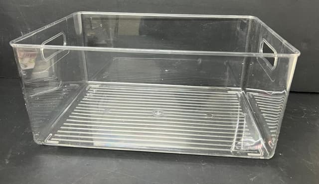 ארגונית אקריליק שקופה לאחסון עם ידיות 33X22.5 ס"מ קונים רק באטרקציה מהיבואן לצרכן