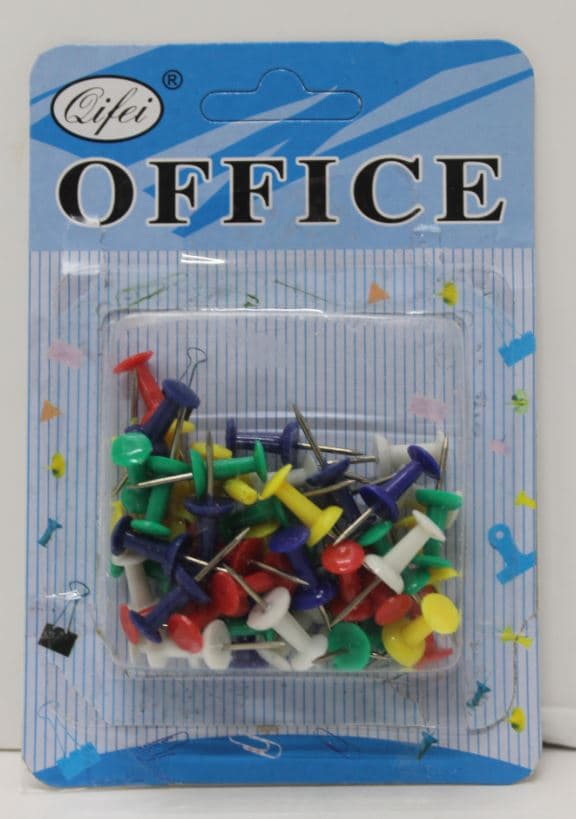 50 יחידות נעצים צבעוניים - ראש פלסטיק קונים רק באטרקציה מהיבואן לצרכן