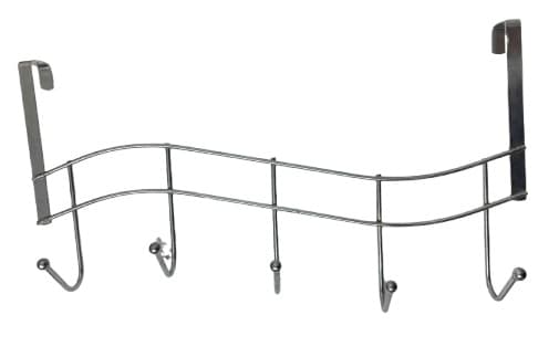 קולב 5 ווים מניקל לתליה על הדלת 38X21.5 ס"מ קונים רק באטרקציה מהיבואן לצרכן