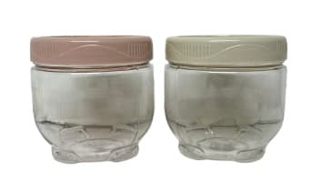 צנצנת פלסטיק מתברגת במגוון צבעים 400 מ"ל קונים רק באטרקציה מהיבואן לצרכן