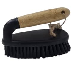 מברשת יד עם ידית מעץ Bamboo