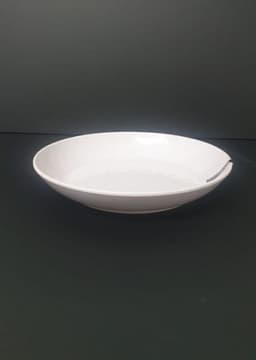 צלחת מלמין 22 - לבן