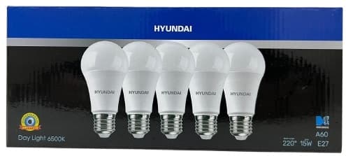 סט 5 נורות לד 15W הברגה עבה - אור לבן רק באטרקציה