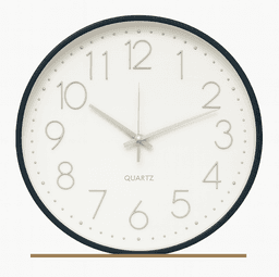 שעון קיר 35 ס"מ מנגנון שקט - שחור קונים רק באטרקציה מהיבואן לצרכן