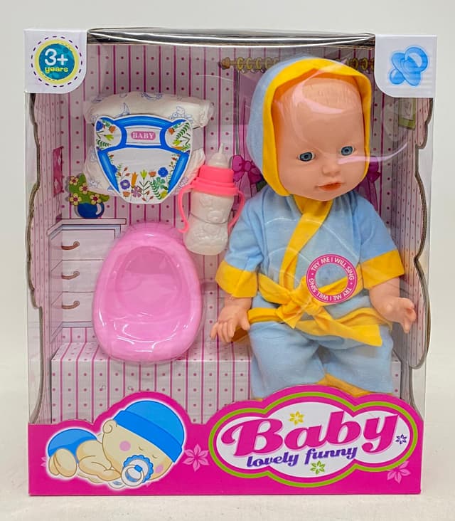 בובת תינוק מגומי שותה עושה פיפי ומדברת קונים רק באטרקציה מהיבואן לצרכן