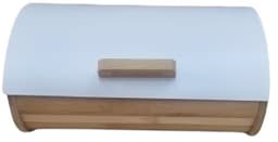 ארגז לחם מודרני בצבע לבן עם שילוב עץ קונים רק באטרקציה מהיבואן לצרכן