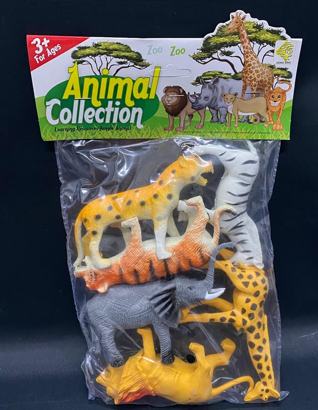 חבילת 6 חיות ג'ונגל קונים רק באטרקציה מהיבואן לצרכן