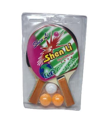 זוג מטקות פינג פונג 3 כדורים קונים רק באטרקציה מהיבואן לצרכן