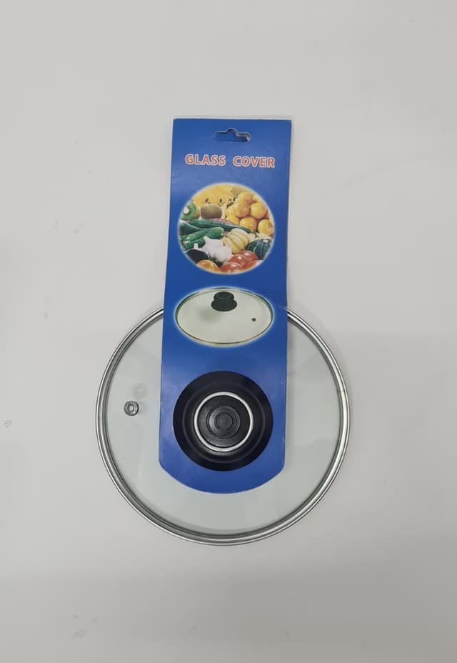 מכסה זכוכית לסירמחבת עם ידית פלסטיק 16 ס"מ קונים רק באטרקציה מהיבואן לצרכן