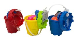 דלי + כלים למשחק ומכסה - 16 סמ קונים בזול רק באטרקציה