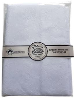 מפת שולחן מוטבעת מהודרת- לבןאתר אטרקציה אונליין