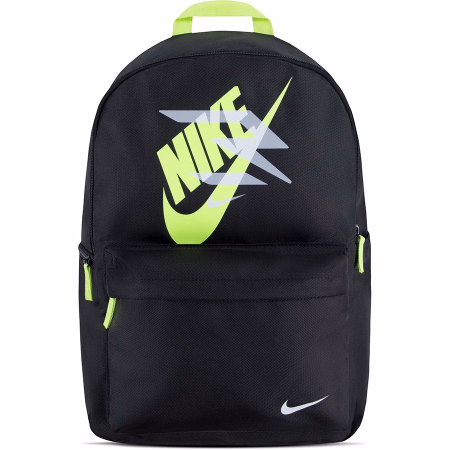 תיק גב נייק NIKE שחור לוגו צהוב קונים רק באטרקציה מהיבואן לצרכן
