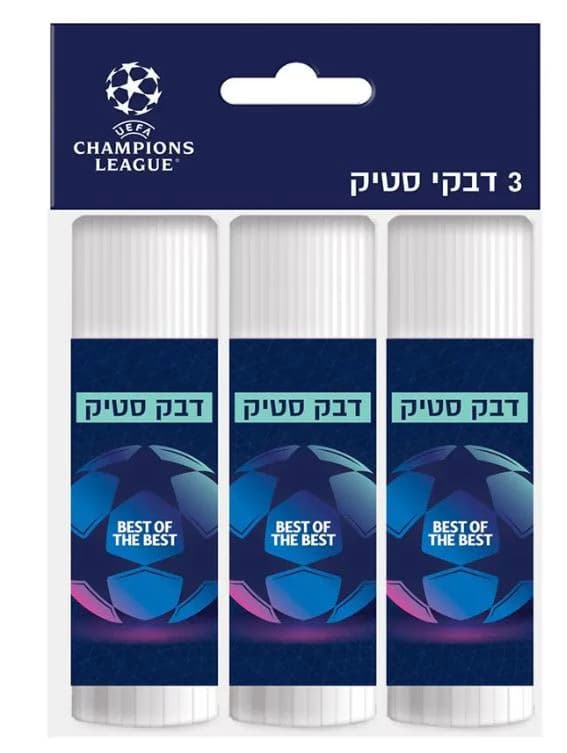 סט 3 דבק סטיק ליגת האלופות קונים רק באתר אטרקציה מהיבואן