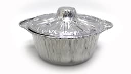 סיר+מכסה אלומיניום חד"פ קוטר 18.5 ס"מ