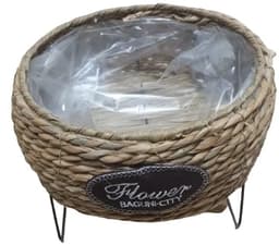 עציץ קש ומעמד מתכת קונים רק באטרקציה מהיבואן לצרכן