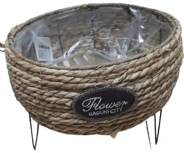 עציץ קש ומעמד מתכת קונים רק באטרקציה מהיבואן לצרכן