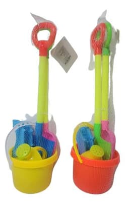 דלי עם כלים למשחק ומכסה -12X15 ס"מאתר אטרקציה אונליין