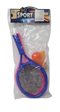 זוג מטקות רשת עם כדור נוצה וכדור פלסטיקאטרקציה אונליין