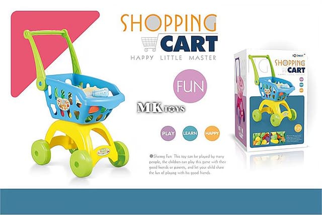 עגלת סופר כחולה גודל אריזה 31X20 ס"מאתר אטרקציה