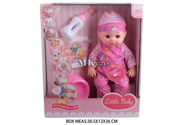 בובה תינוקת מדברת צוחקת בוכה שותה ועושה פיפי אטרקציה