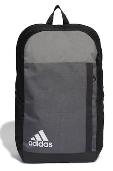 תיק אדידס מקורי שחור כיס אפור ולוגו לבן באתר אטרקציה מהיבואן לצרכן