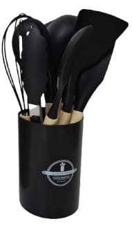 סט 12 חלקים - מתקן עם 11 חלקי ששת ועזרי אפייה - שחור