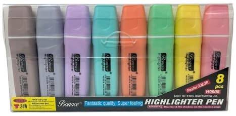 חבילה 8 מרקרים בצבעי פסטל קונים רק באטרקציה מהיבואן לצרכן