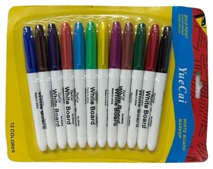 חבילה 12 טושים צבעוניים מחיקים דקים קונים רק באטרקציה מהיבואן לצרכן