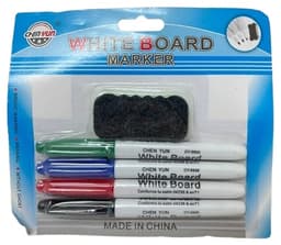 חבילה 4 טושים מחיקים דקים עם ספוג קונים רק באטרקציה מהיבואן לצרכן