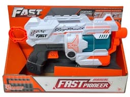 אקדח יורה חצי ספוג עם 12 חצים ומחסנית רק באטרקציה