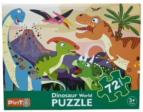 פאזל רצפה דינוזאורים 72 חלקים רק באטרקציה