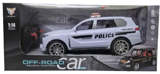 מכונית משטרה על שלט רק באטרקציה