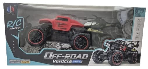 ג'יפ על שלט גורר מסוק רק באטרקציה