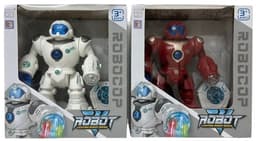 רובוט על שלט רחוק הולך שר רוקד מדליק אורות רק באטרקציה