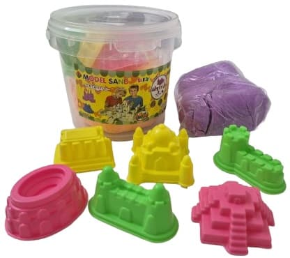 חול קינטי בדלי עם כלים במבחר צבעים 14X15.5 ס"מ קונים רק באטרקציה מהיבואן לצרכן