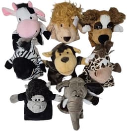 בובת כף יד בדגמי חיות פרוותיות קונים רק באטרקציה מהיבואן לצרכן