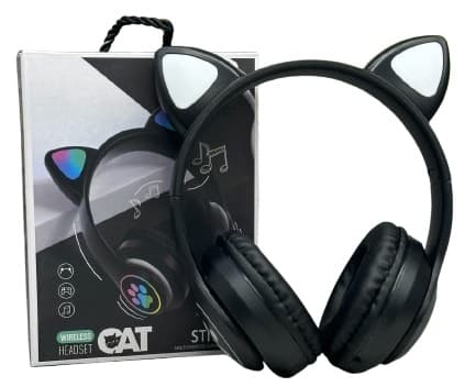 אוזניות חתול בלוטוס עם אורות - במבחר צבעים קונים רק באטרקציה מהיבואן לצרכן