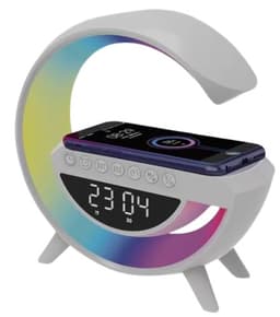 רמקול בלוטוס נטען עם תאורת לד שעון מעורר עמדת טעינה ורדיו קונים רק באטרקציה מהיבואן לצרכן