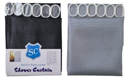 וילון אמבטיה 180X180 דגם יהלומים - במבחר צבעים רק באטרקציה