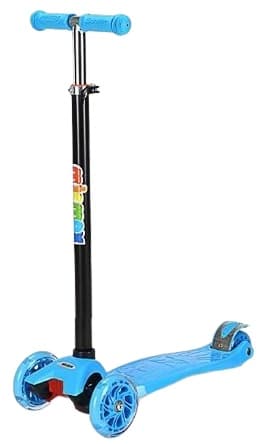 קורקינט 3 גלגלים בצבע כחול רק באטרקציה