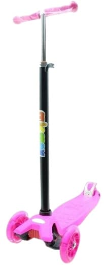 קורקינט 3 גלגלים בצבע ורוד רק באטרקציה