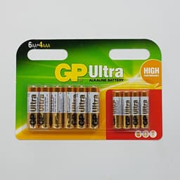 10 סוללות אולטרה אלקליין AAx6+AAAx4 באטרקציה אונליין