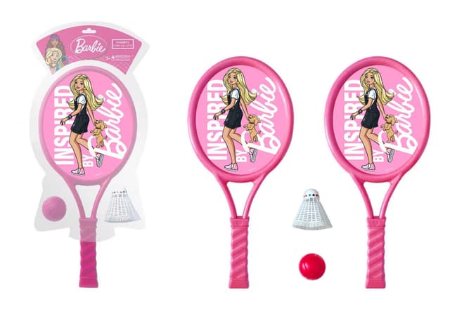 זוג מטקות שקופות ברבי 40 ס"מאתר אטרקציה אונליין