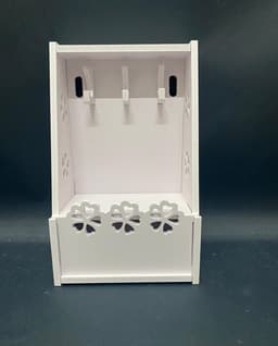 מעמד מפתחות מעוצב עם תא אחסון+ווי תלייה 19X31 קונים רק באטרקציה מהיבואן לצרכן