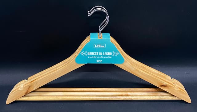 חבילת 3 קולבים מעץ אורך 44 ס"מ קונים רק באטרקציה מהיבואן לצרכן