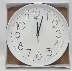 שעון קיר מנגנון שקט בצבע לבן 30 סמ קונים רק בזול באטרקציה