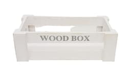 ארגז עץ מעוצב לבן מלוכלך 38*28 קונים רק באטרקציה מהיבואן לצרכן