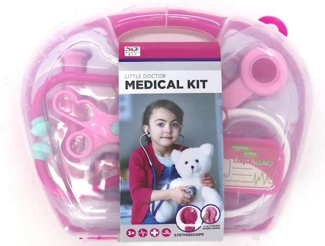 סט כלי רופאה במזוודה - ורוד קונים רק באטרקציה מהיבואן לצרכן