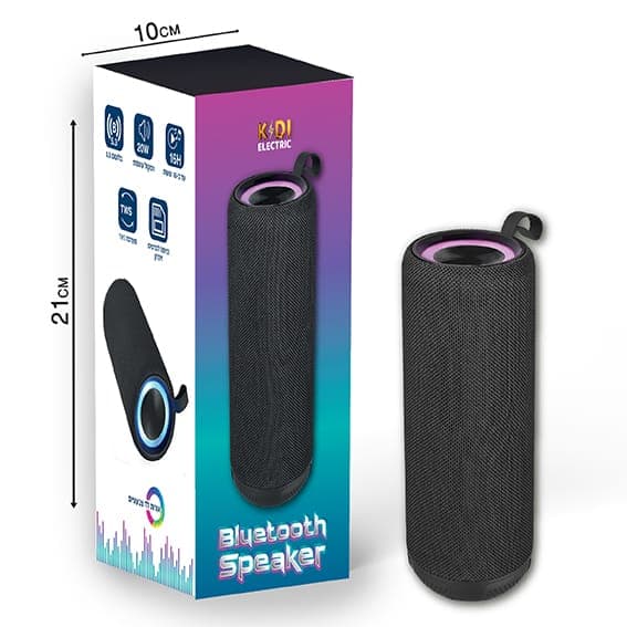 רמקול בלוטוס עוצמתי גודל אריזה 21X11 ס"מ אטרקציה אונליין