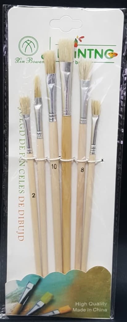 סט 6 מכחולים קונים רק באטרקציה מהיבואן לצרכן